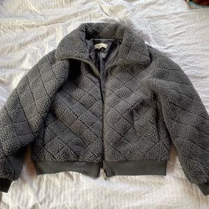 Fuzzy jacket, grey, size M